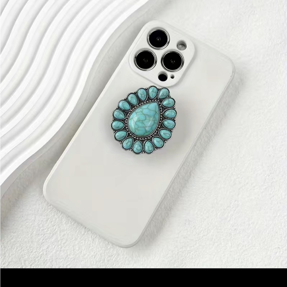 Turquoise Phone grip - Picture 6 of 7